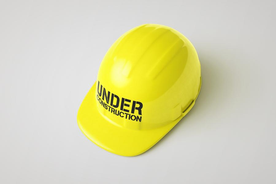 Construction hat worn by a General Contractor in Austin TX