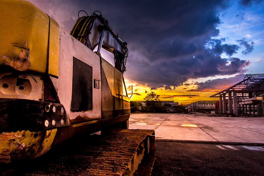 Construction Site with weather approaching - Commercial Construction Company and Construction Manager at Risk in Austin, Tx