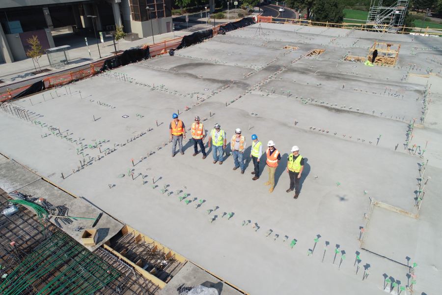 Commercial Construction in Austin TX Workers Discussing important building ideas